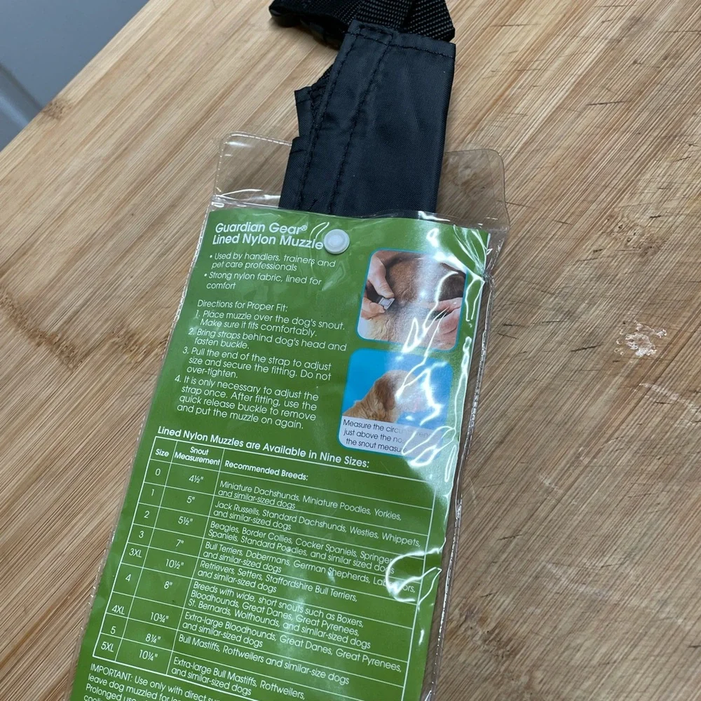 Guardian Gear Lined‎ Nylon Dog Muzzle